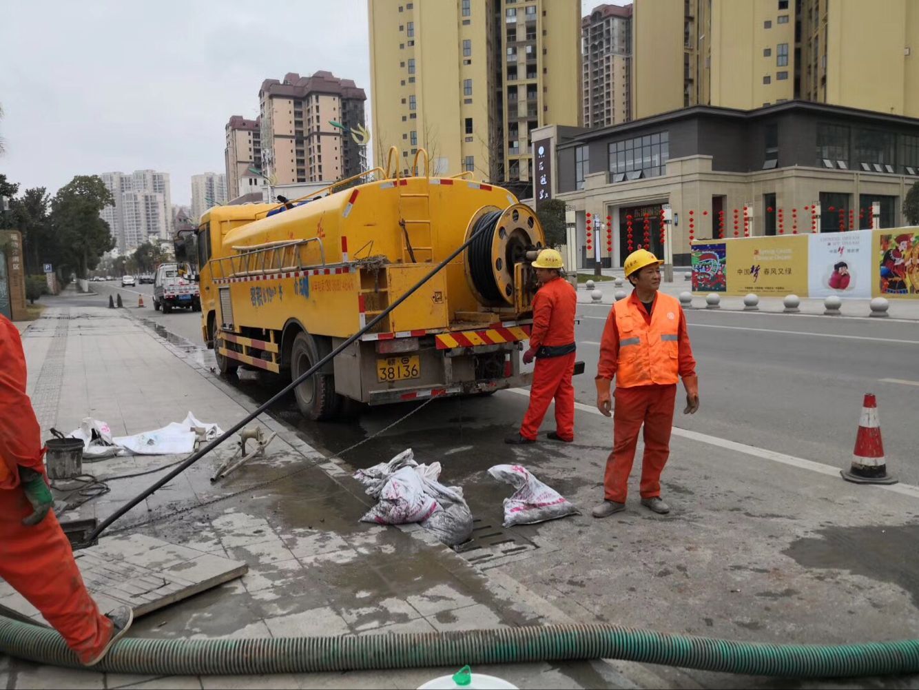 江安排污管道清淤-管道清洗