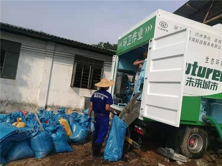 江安工业污泥压干处理